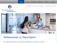 Tablet Screenshot of gastroenterologie-mannheim.de
